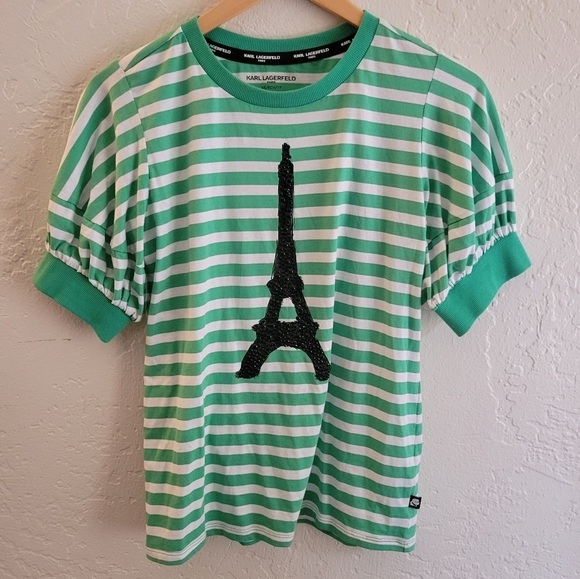 Karl Lagerfeld Paris Graphic Tee Size XS - Picture 1 of 6